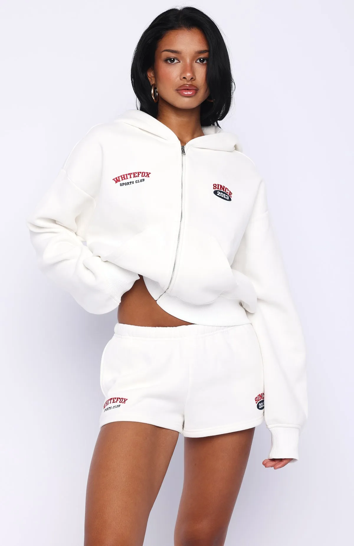 Up For Anything Lounge Shorts White sold by White Fox Boutique product image thumbnail 2