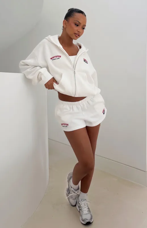 Up For Anything Lounge Shorts White made by White Fox Boutique