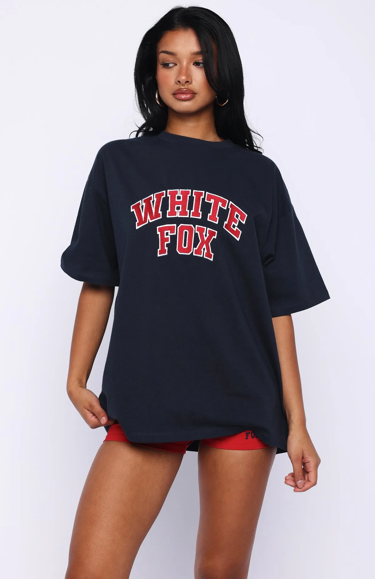 Starting Fresh Oversized Tee Navy sold by White Fox Boutique product image thumbnail 2