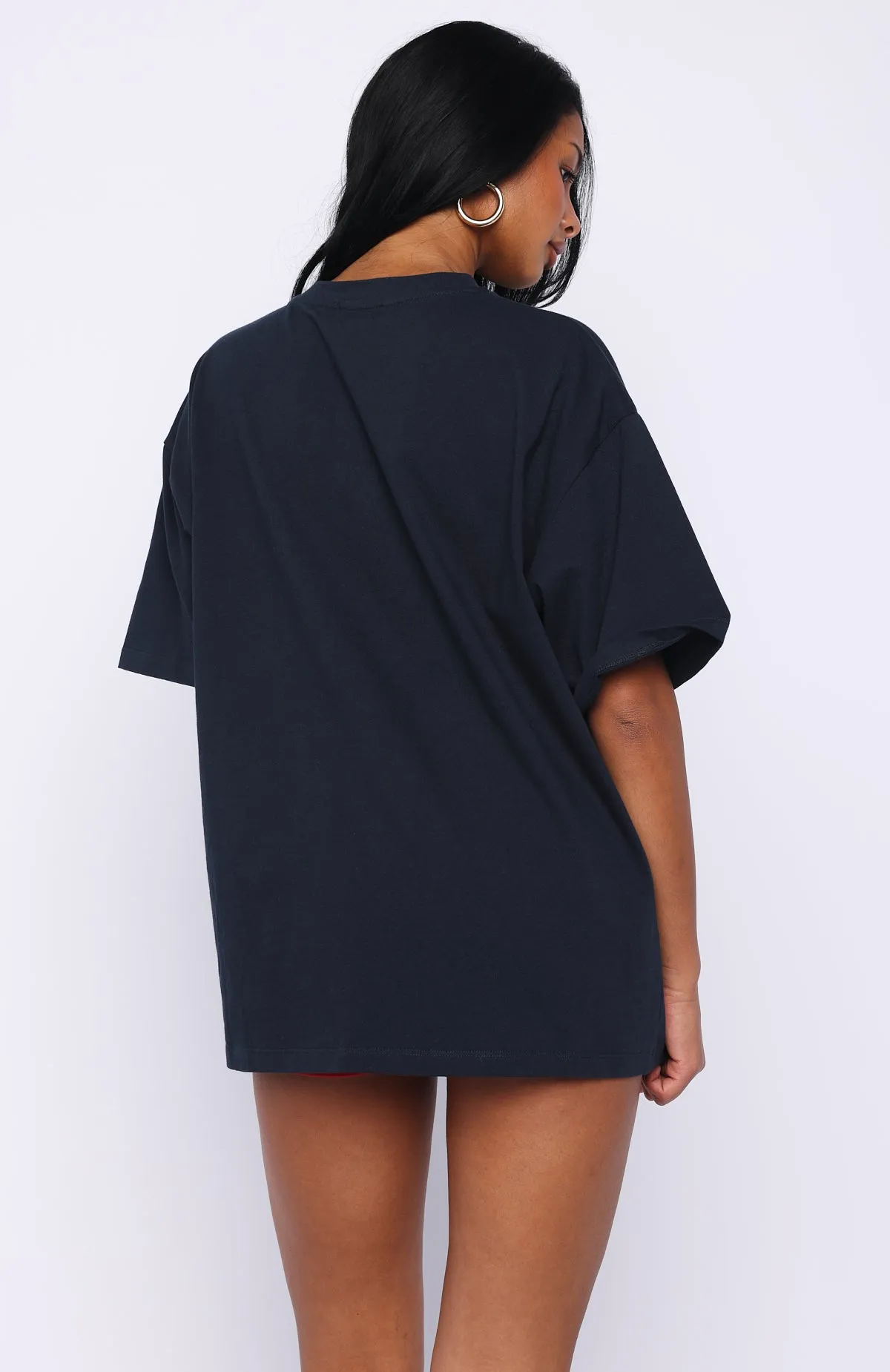 Starting Fresh Oversized Tee Navy sold by White Fox Boutique product image thumbnail 4
