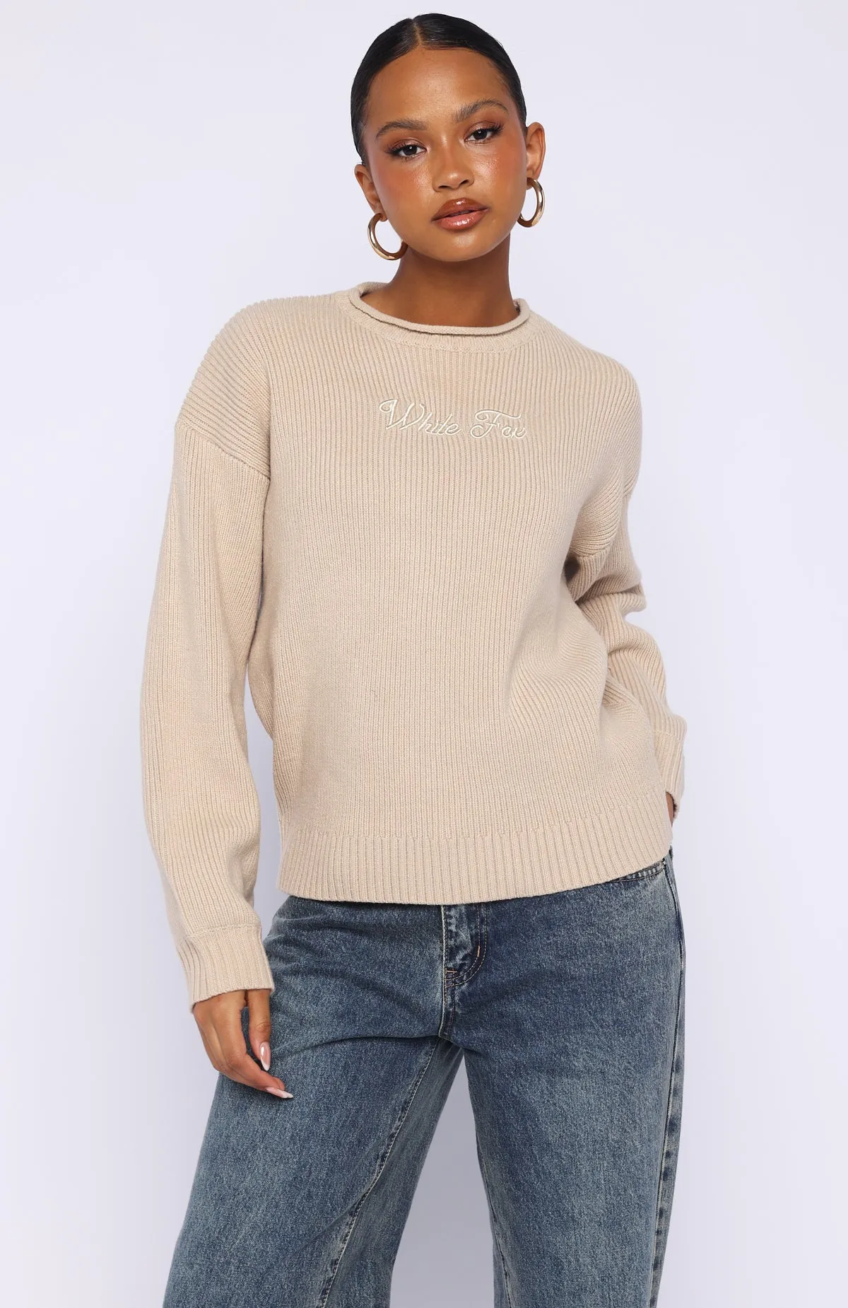 Snow Dreams Knit Sweater Oat sold by White Fox Boutique product image thumbnail 2