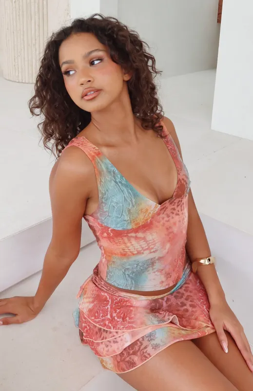 Moroccan Mirage Top Amber Kiss made by White Fox Boutique