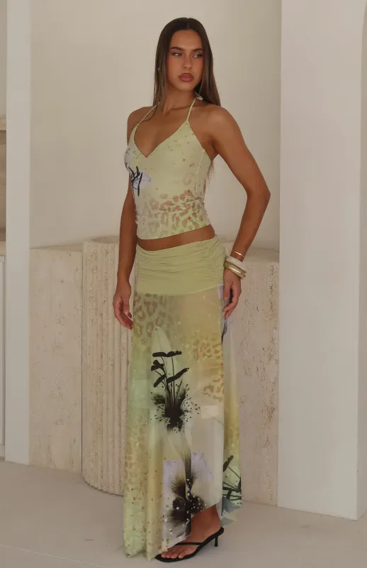 Sundrenched Days Maxi Skirt Tropical Nectar made by White Fox Boutique