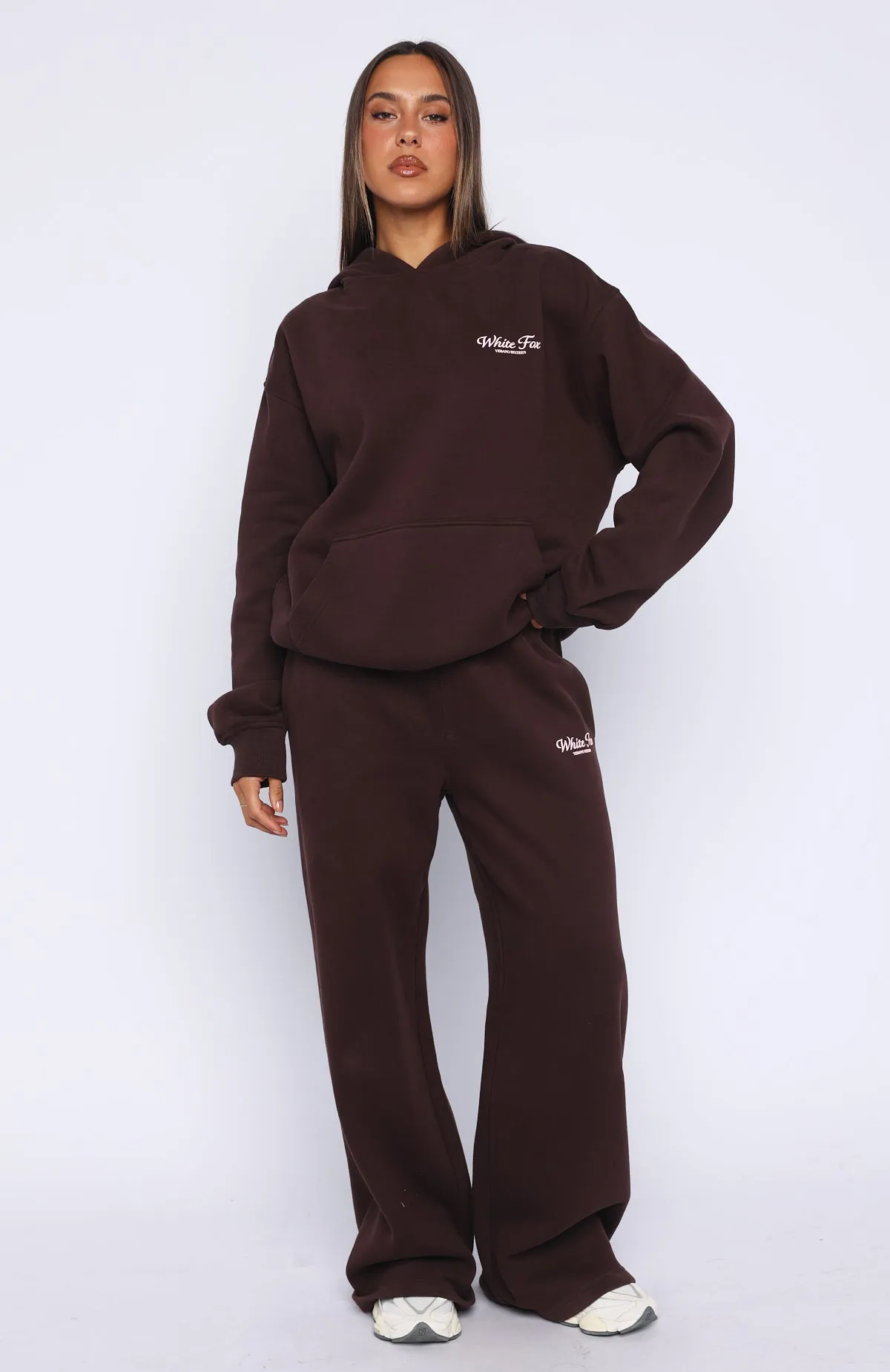 Verano Sixteen Lilia Oversized Hoodie Chocolate sold by White Fox Boutique product image thumbnail 5