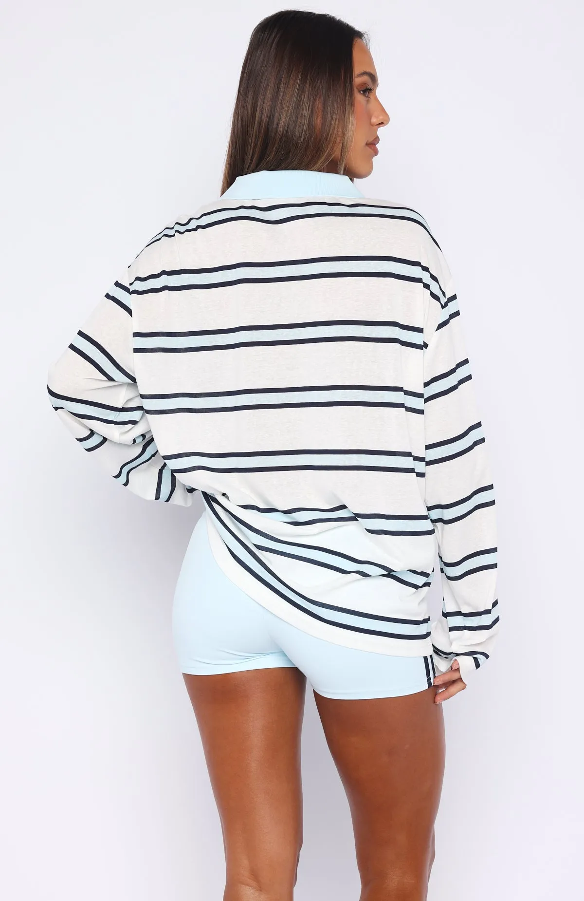 Verano Sixteen Carmen Long Sleeve Oversized Jersey White sold by White Fox Boutique product image thumbnail 4