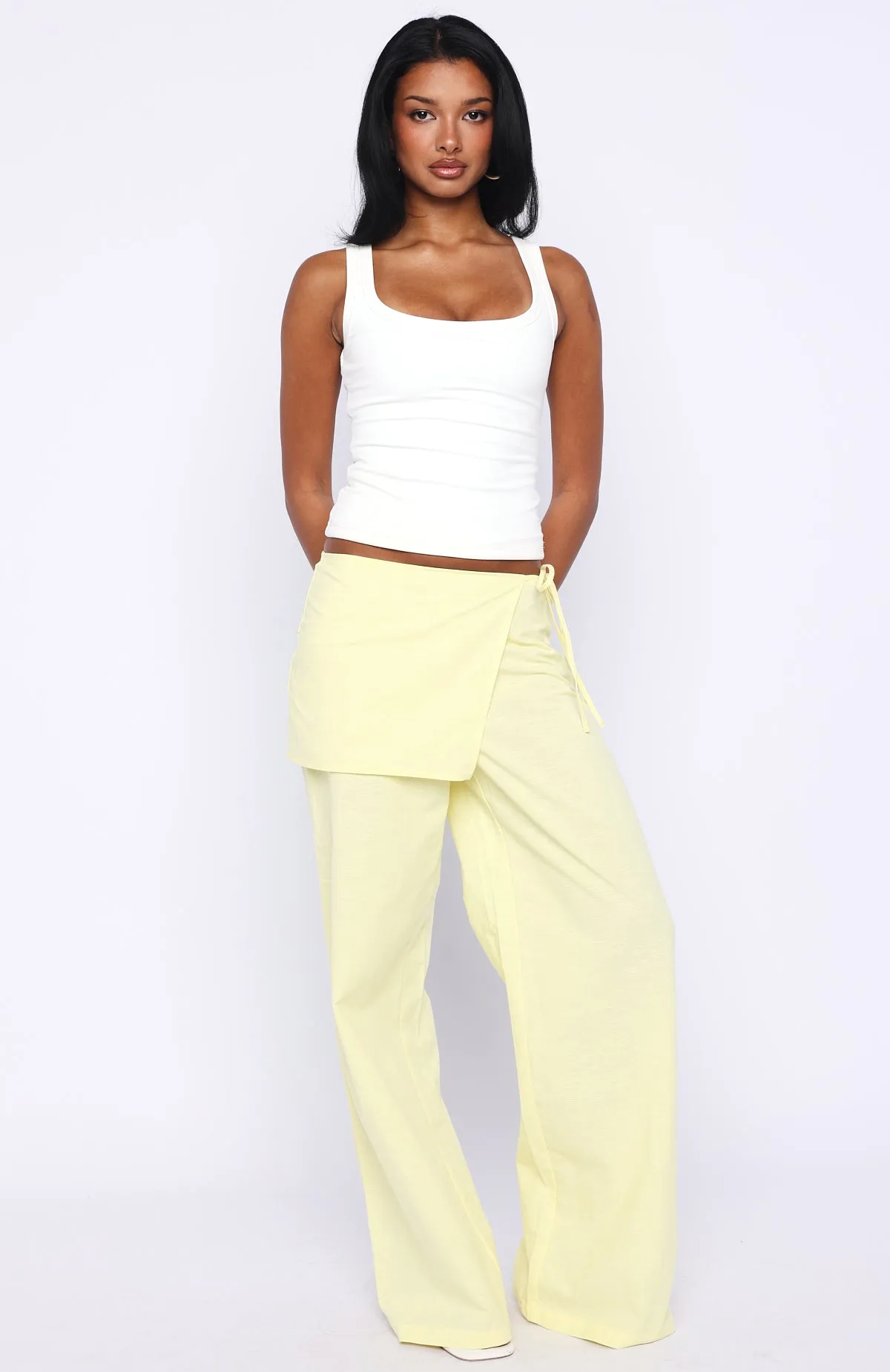 Off Beat Pants Lemon sold by White Fox Boutique product image thumbnail 2