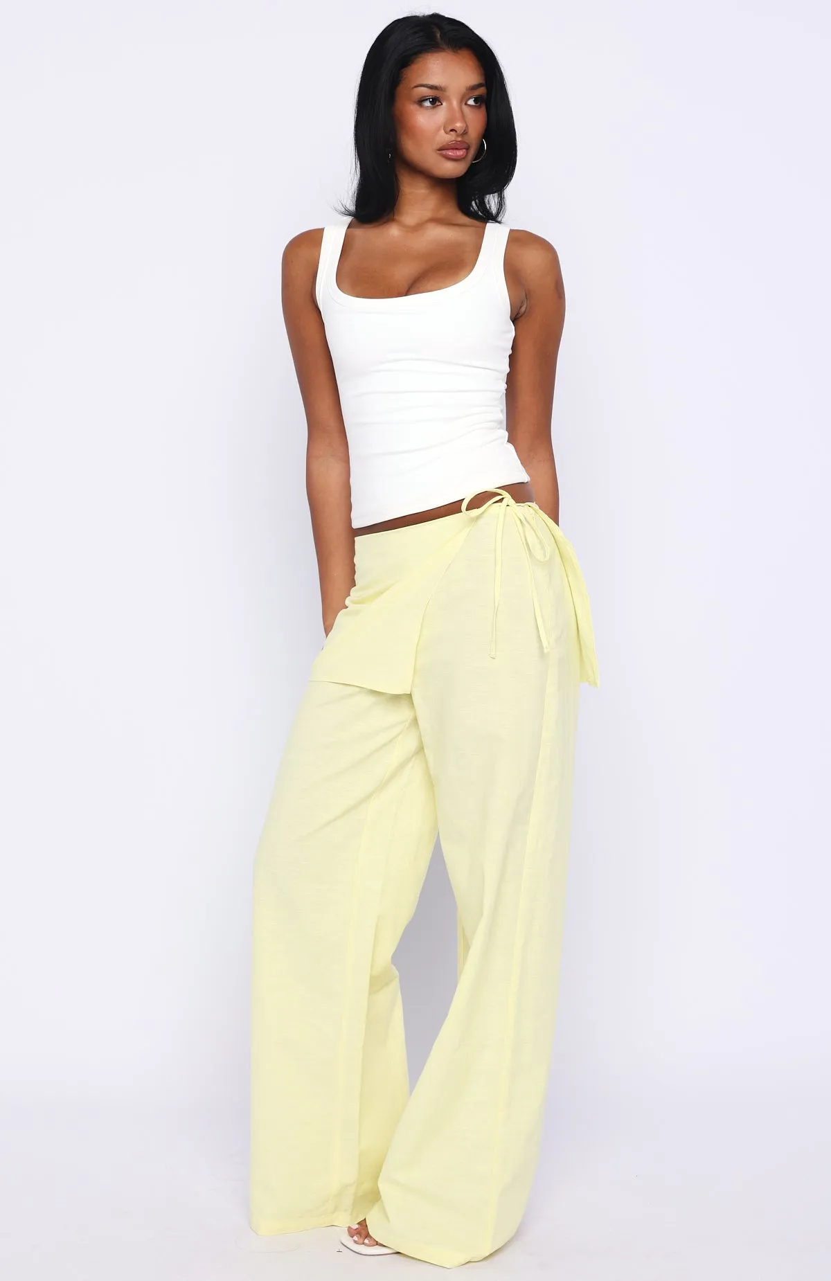 Off Beat Pants Lemon sold by White Fox Boutique product image thumbnail 3