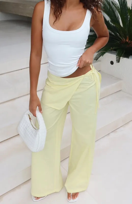 Off Beat Pants Lemon made by White Fox Boutique