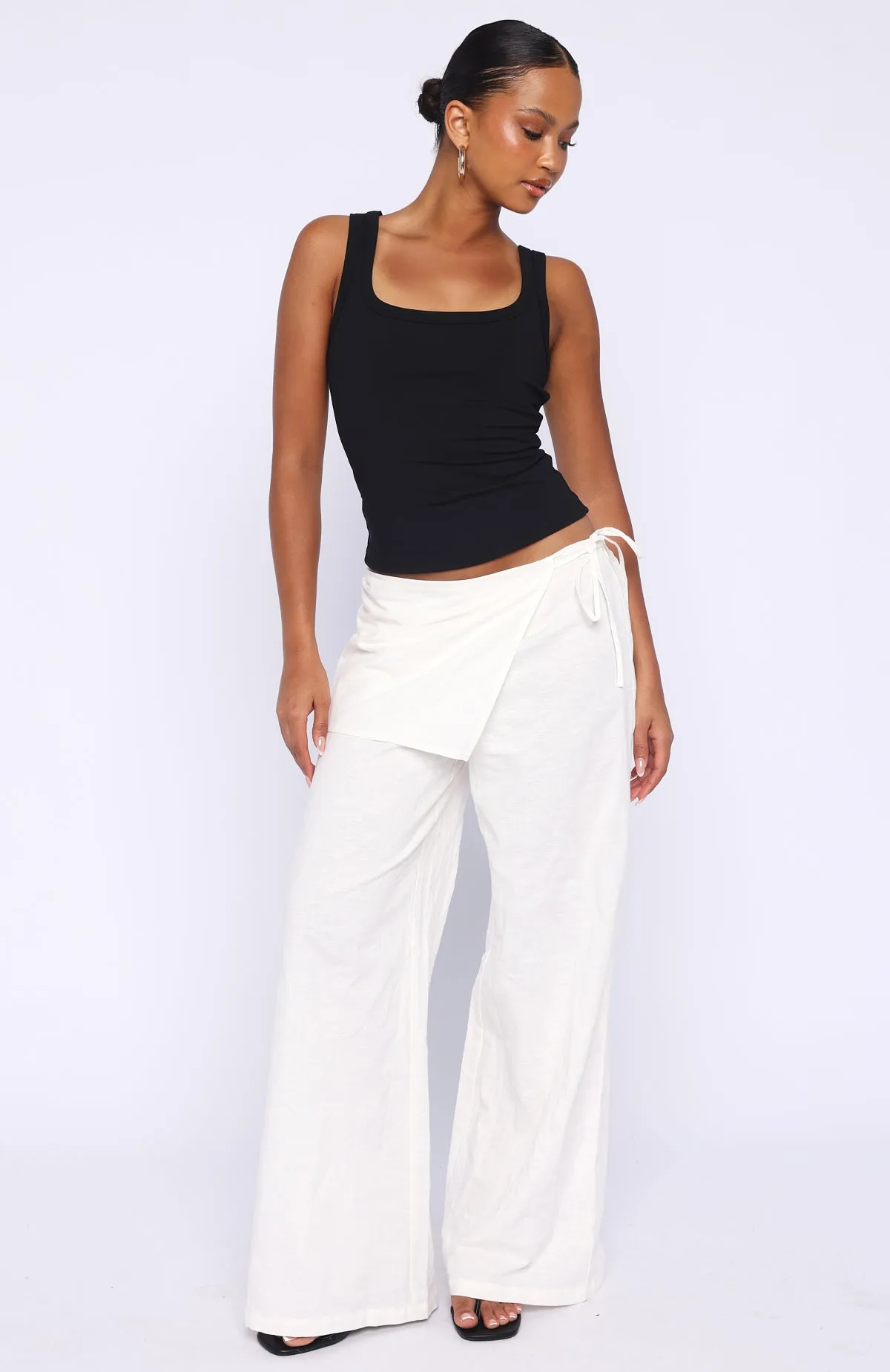 Off Beat Pants Off White sold by White Fox Boutique product image thumbnail 2