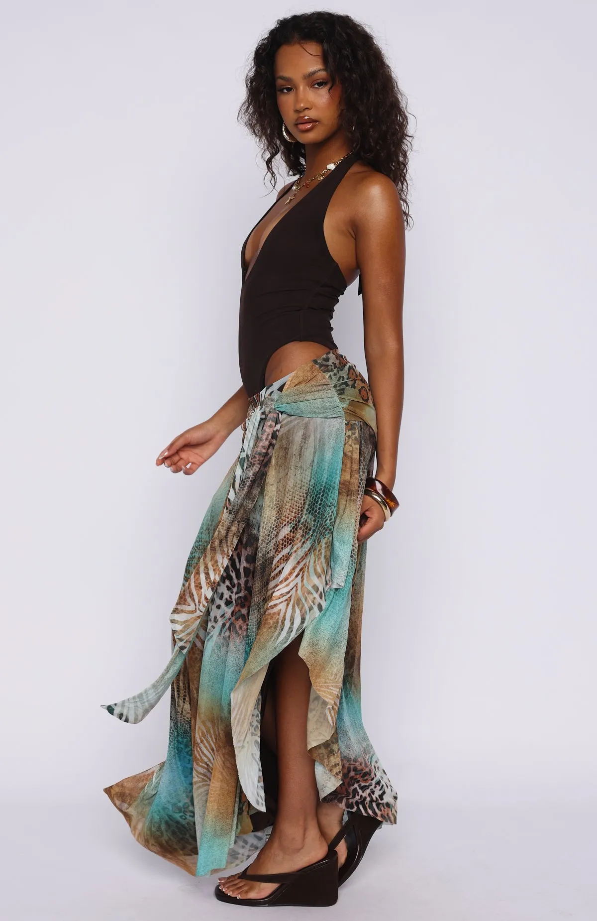 Suntrace Maxi Dress Saltwater sold by White Fox Boutique product image thumbnail 3