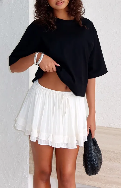 What Will Be Mini Skirt Cream made by White Fox Boutique