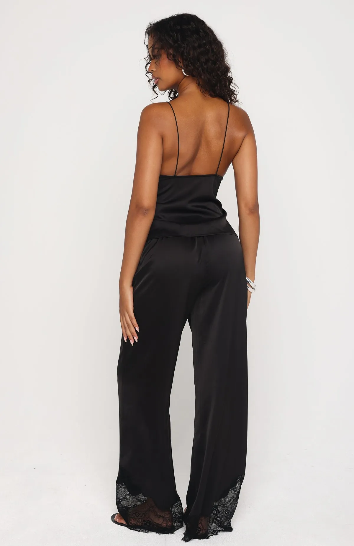 Manhattan Midnight Lace Insert Pants Black sold by White Fox Boutique product image thumbnail 4