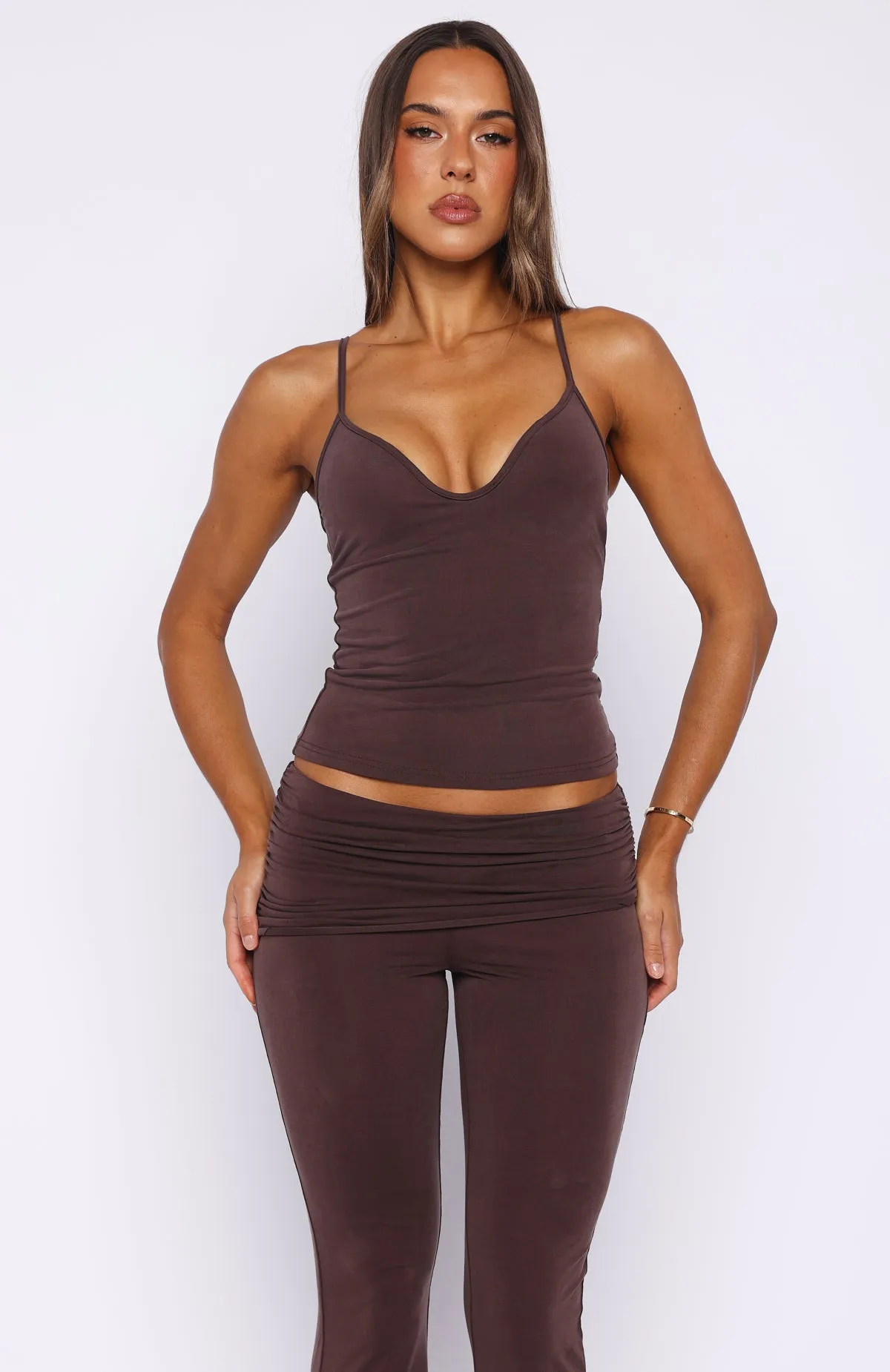 Eiffel Lights Top Chocolate sold by White Fox Boutique product image thumbnail 2