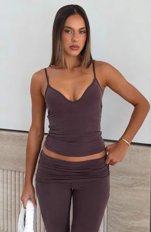 Eiffel Lights Top Chocolate made by White Fox Boutique