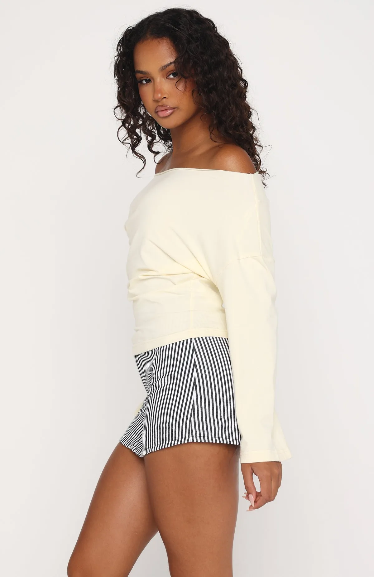 Back To Business Mini Skort Black Stripe sold by White Fox Boutique product image thumbnail 3