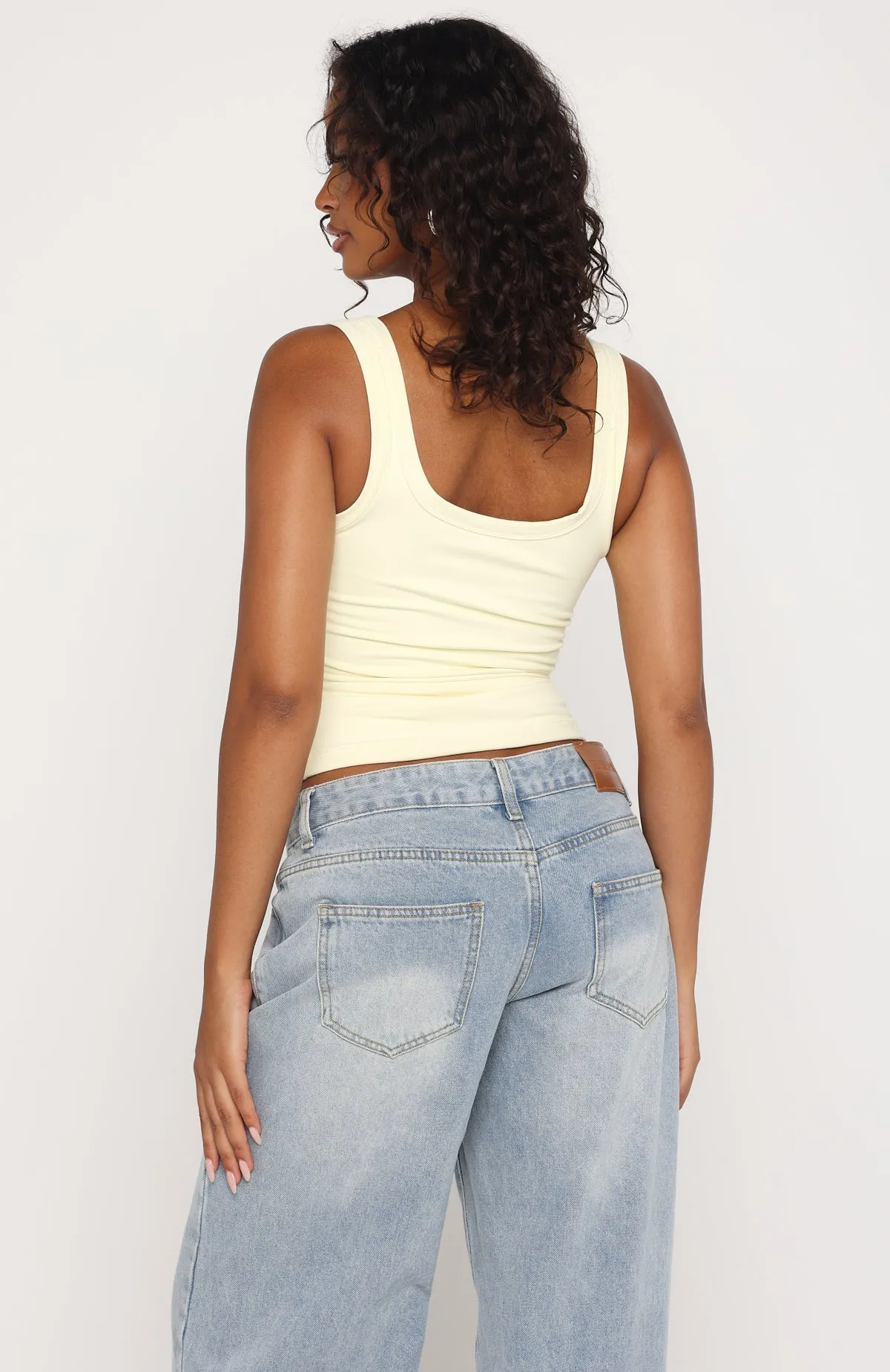 Chill Vibes Tank Top Lemon sold by White Fox Boutique product image thumbnail 4