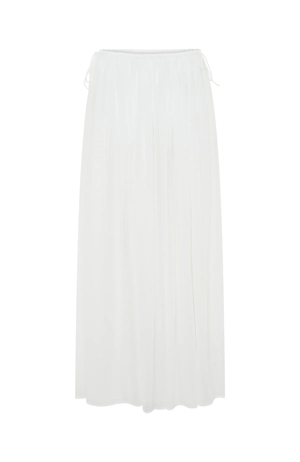 Flounce Flirt Maxi Skirt White sold by White Fox Boutique product image thumbnail 5