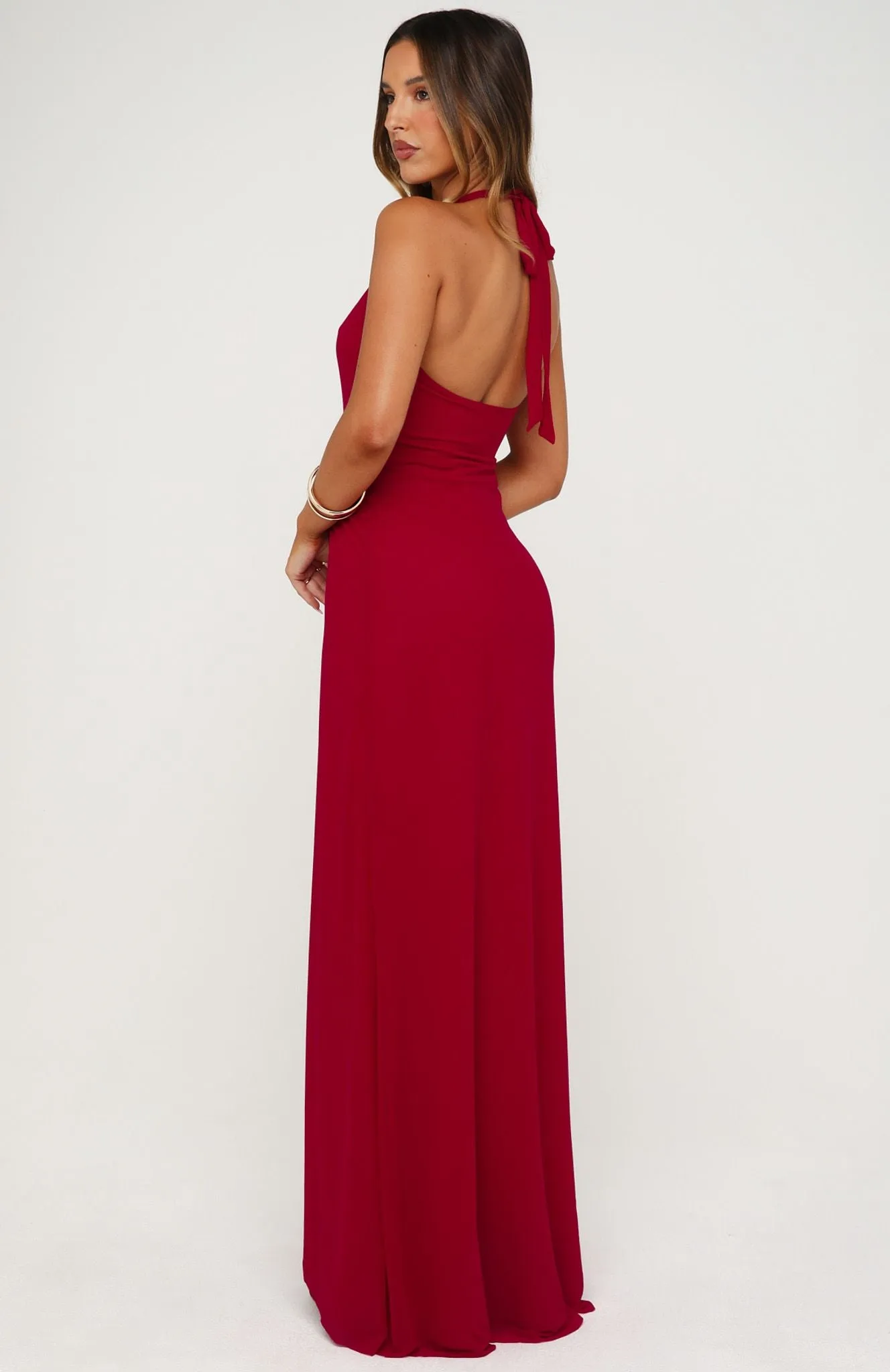 Sun Glam Maxi Dress Dragonfruit sold by White Fox Boutique product image thumbnail 5