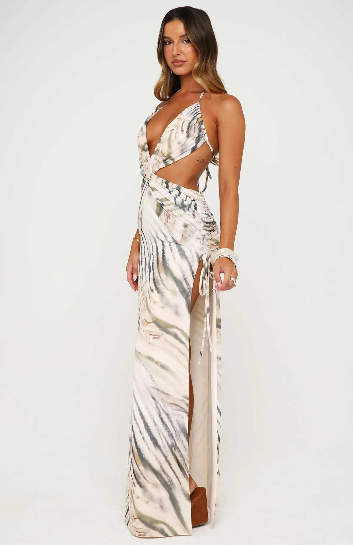 Mariposa Maxi Dress Stonewash sold by White Fox Boutique product image thumbnail 4