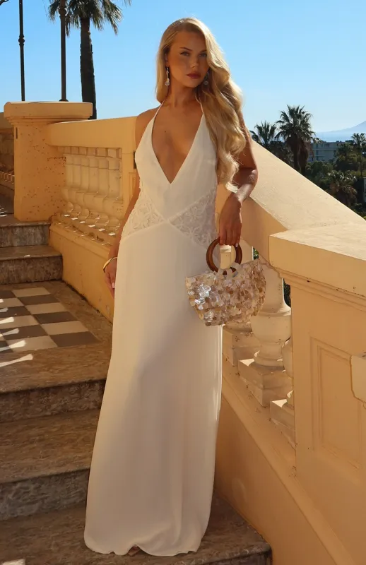 Zesty Glow Maxi Dress Butter made by White Fox Boutique