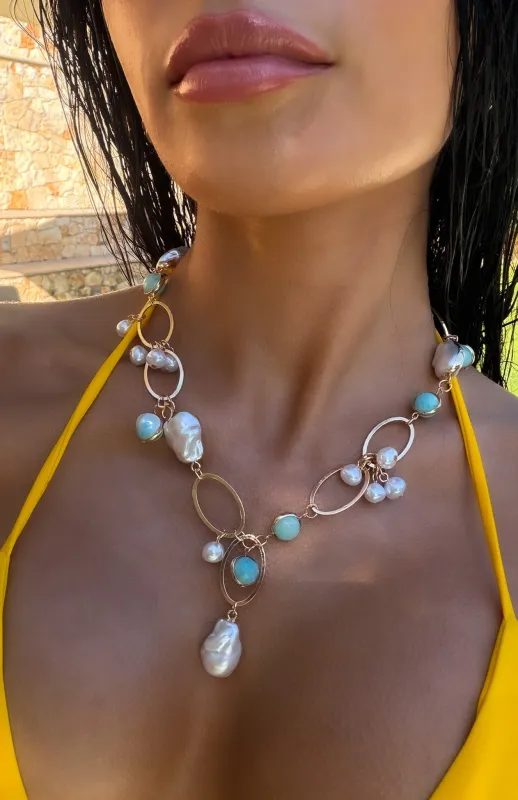 Borna Necklace Gold made by White Fox Boutique