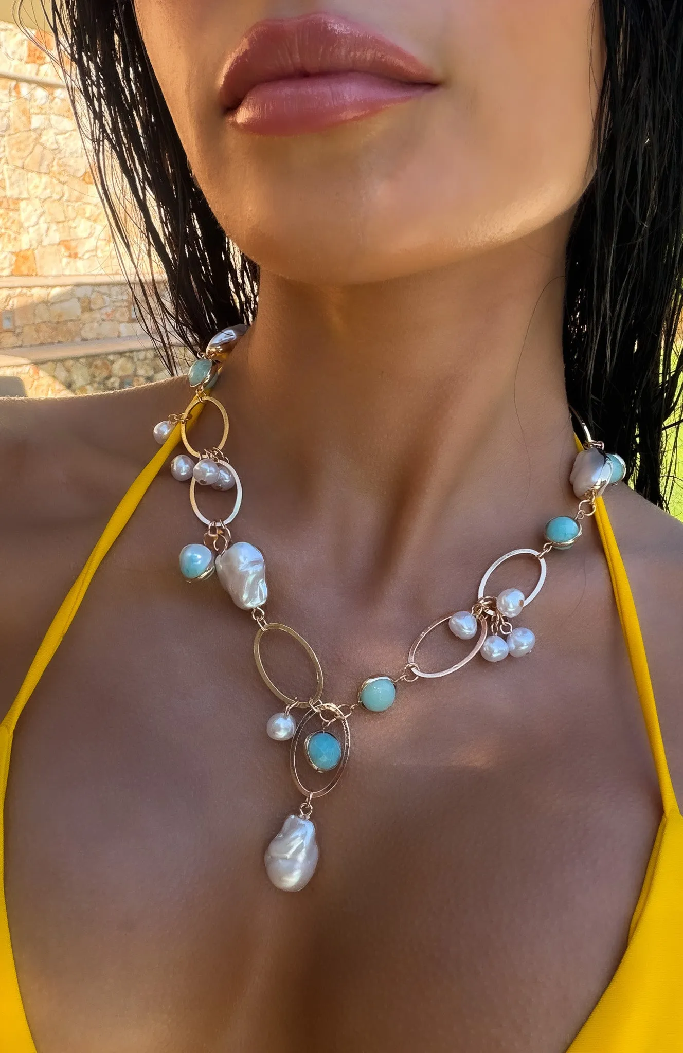 Borna Necklace Gold sold by White Fox Boutique