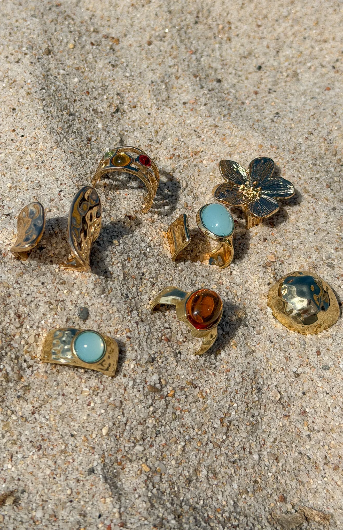 Signe Ring Set Gold sold by White Fox Boutique product image thumbnail 2