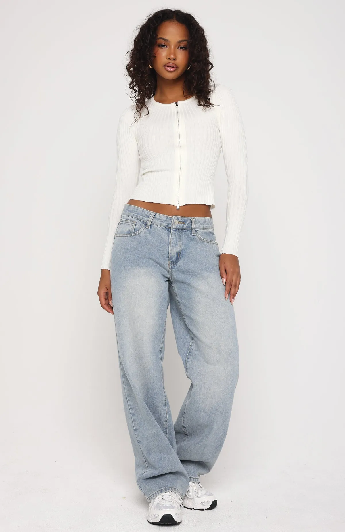 Fine Wine Long Sleeve Knit Top Off White sold by White Fox Boutique product image thumbnail 5