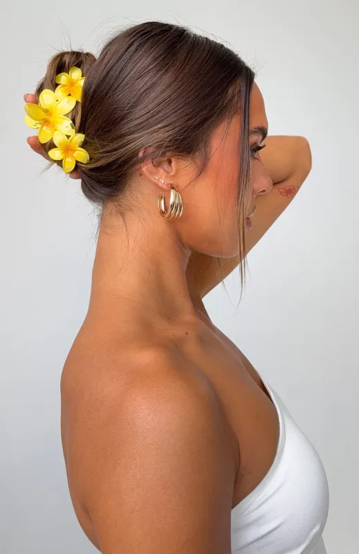 Parker Hair Clip Yellow made by White Fox Boutique