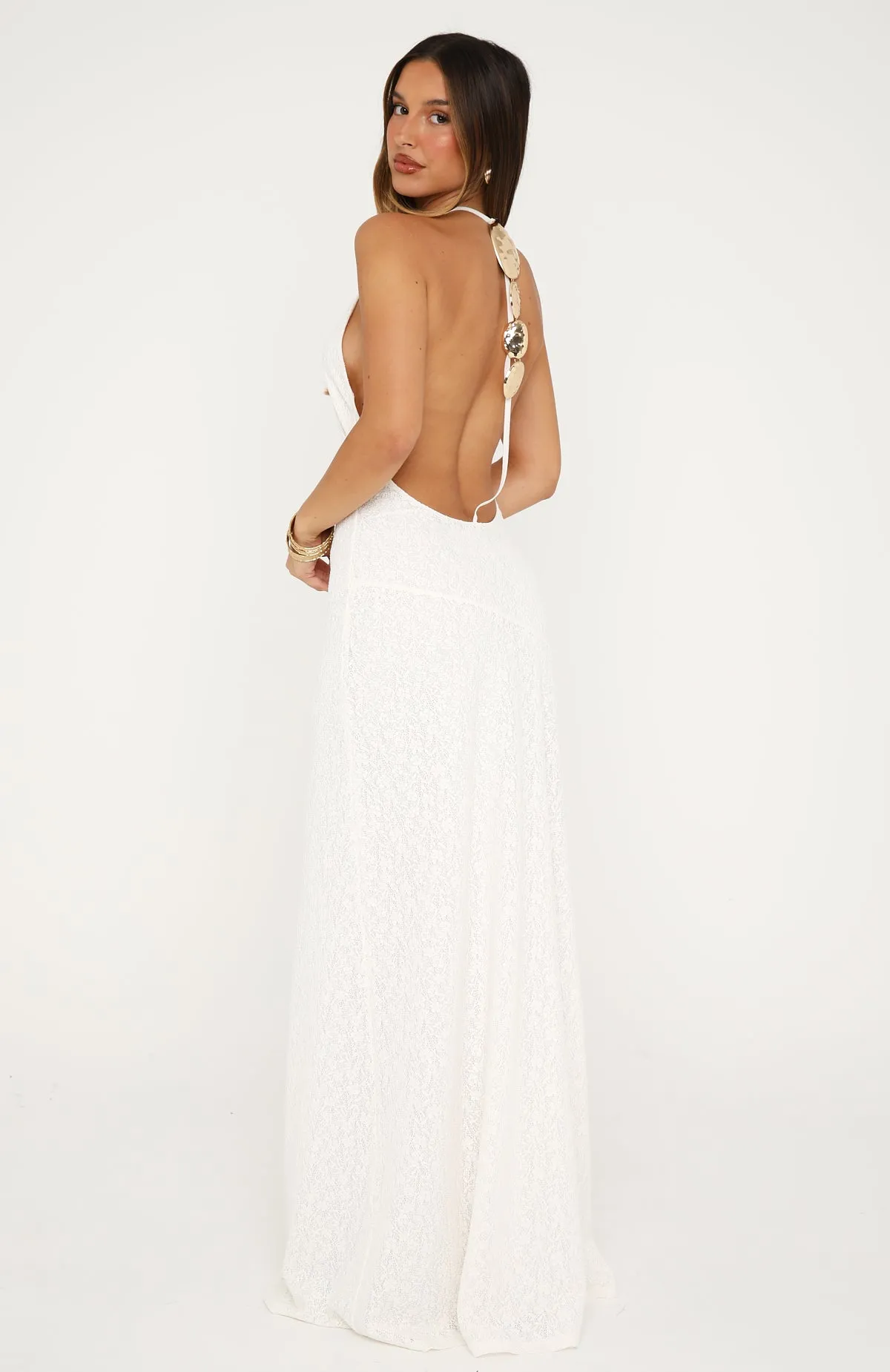 Bare Elegance Maxi Dress Off White sold by White Fox Boutique product image thumbnail 5