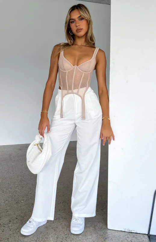 Beyond Reach Pants White sold by White Fox Boutique