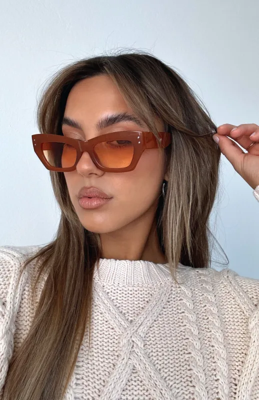 Carter Sunglasses Caramel sold by White Fox Boutique