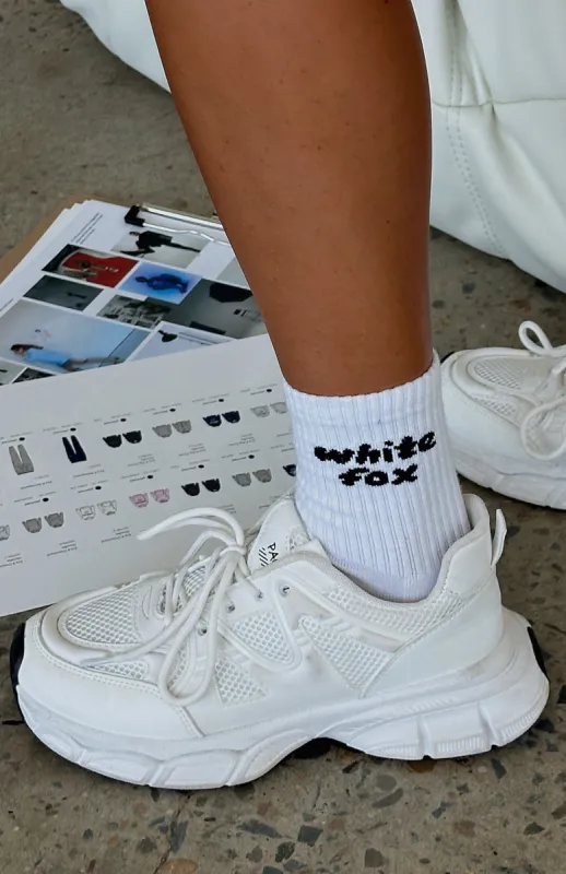 Era 8 Socks White sold by White Fox Boutique