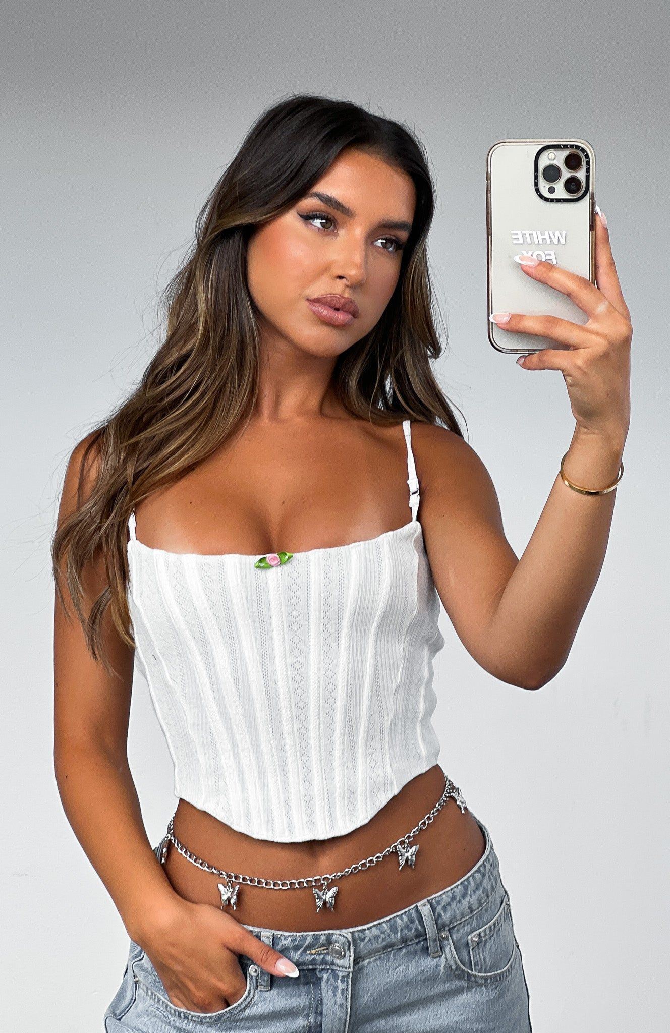 All Falls Down Bustier White sold by White Fox Boutique product image thumbnail 5