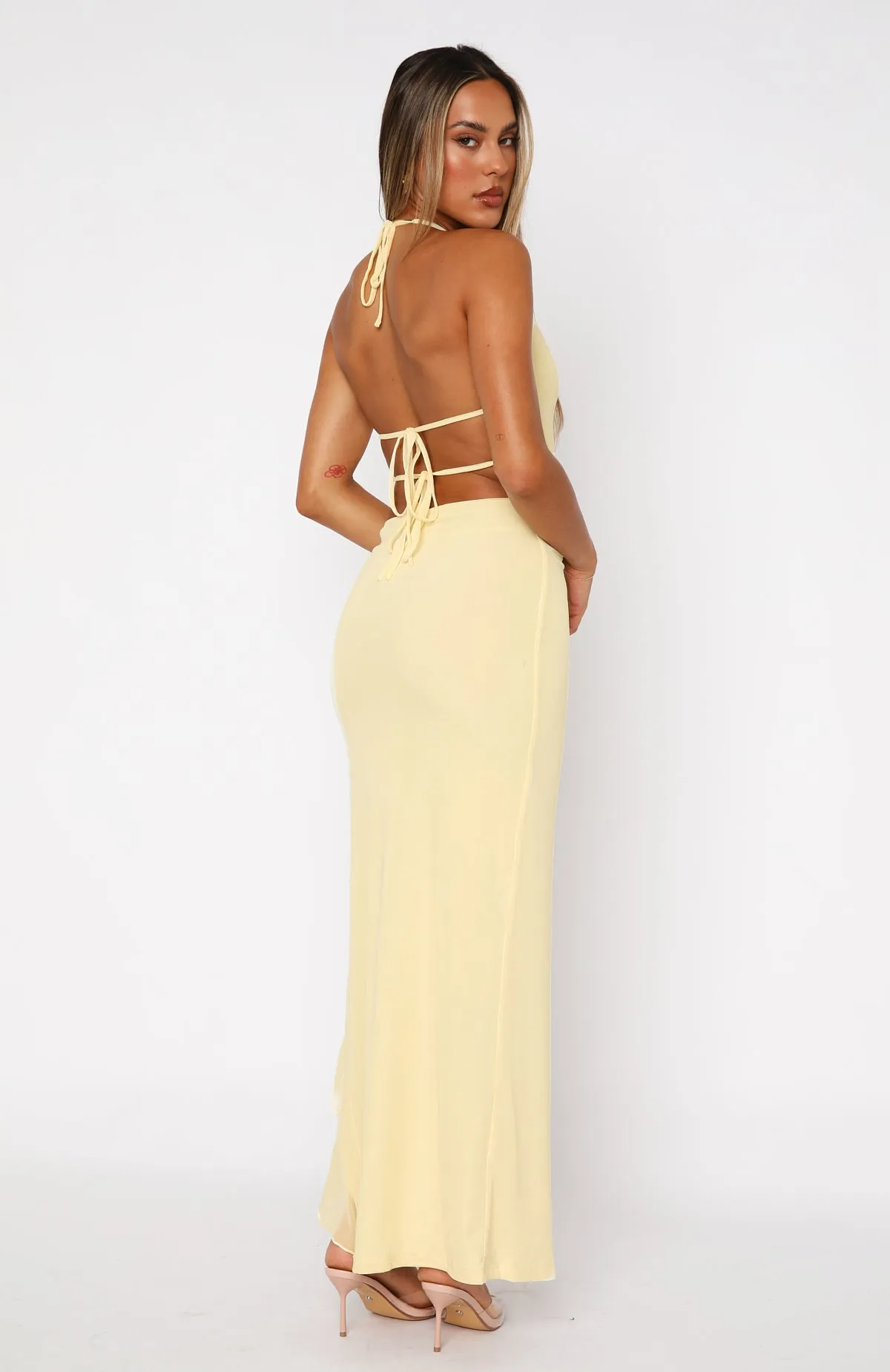 Day By Day Maxi Dress Lemon sold by White Fox Boutique product image thumbnail 4