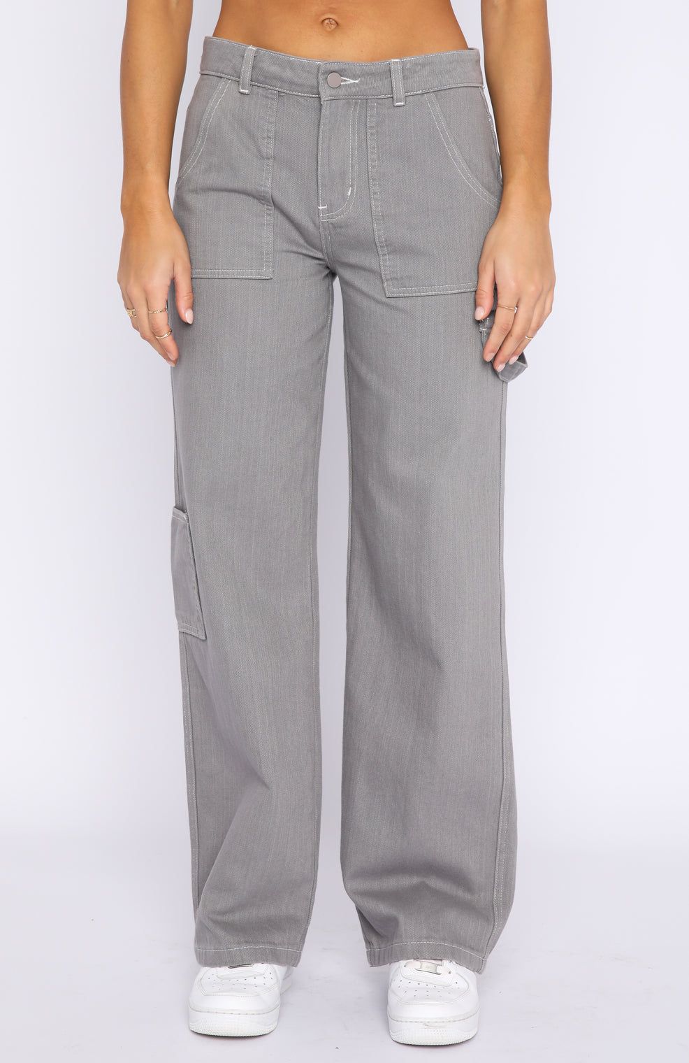 Do Better Pants Grey sold by White Fox Boutique product image thumbnail 2