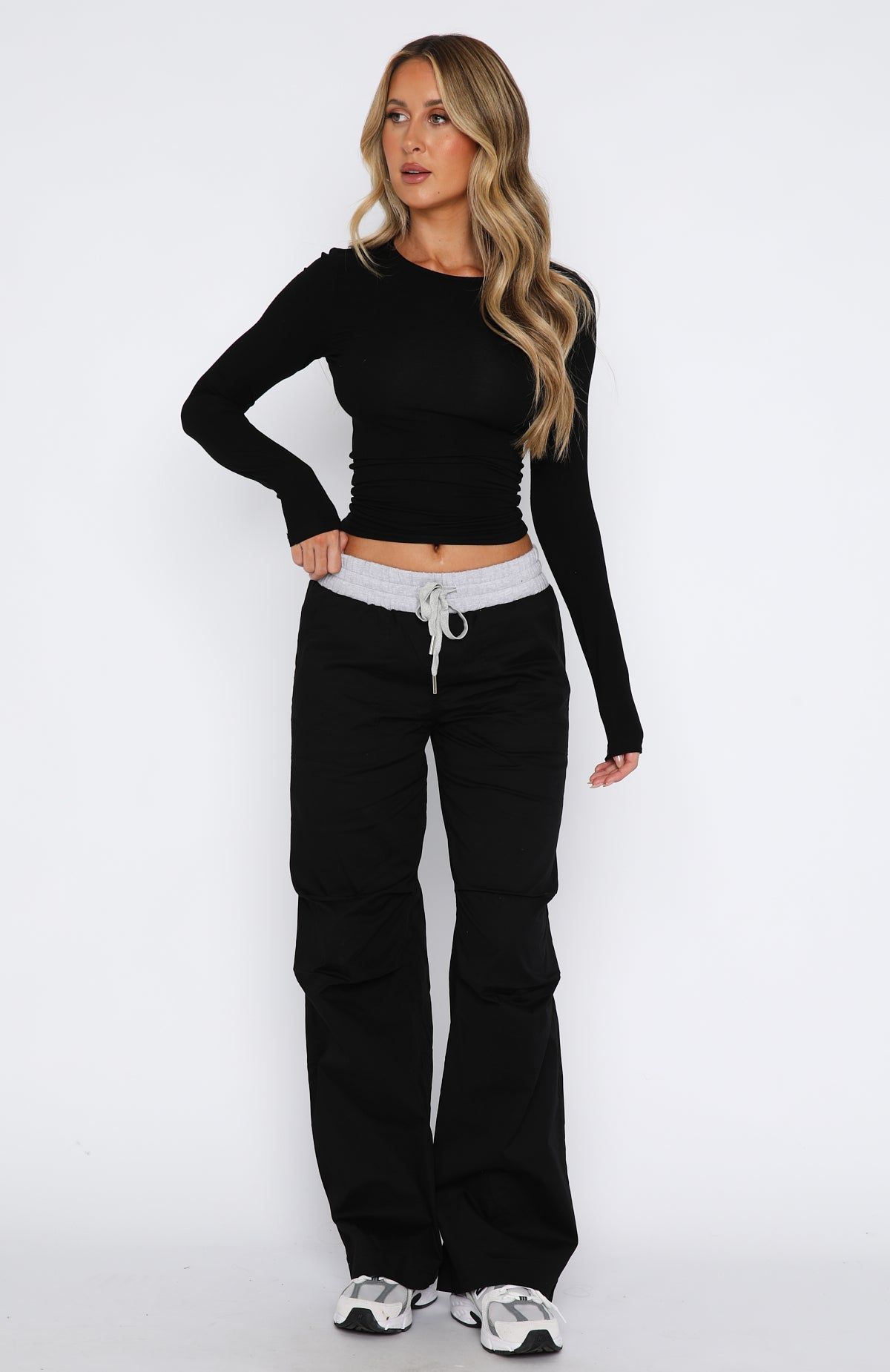Girl Next Door Low Rise Pants Black sold by White Fox Boutique product image thumbnail 2