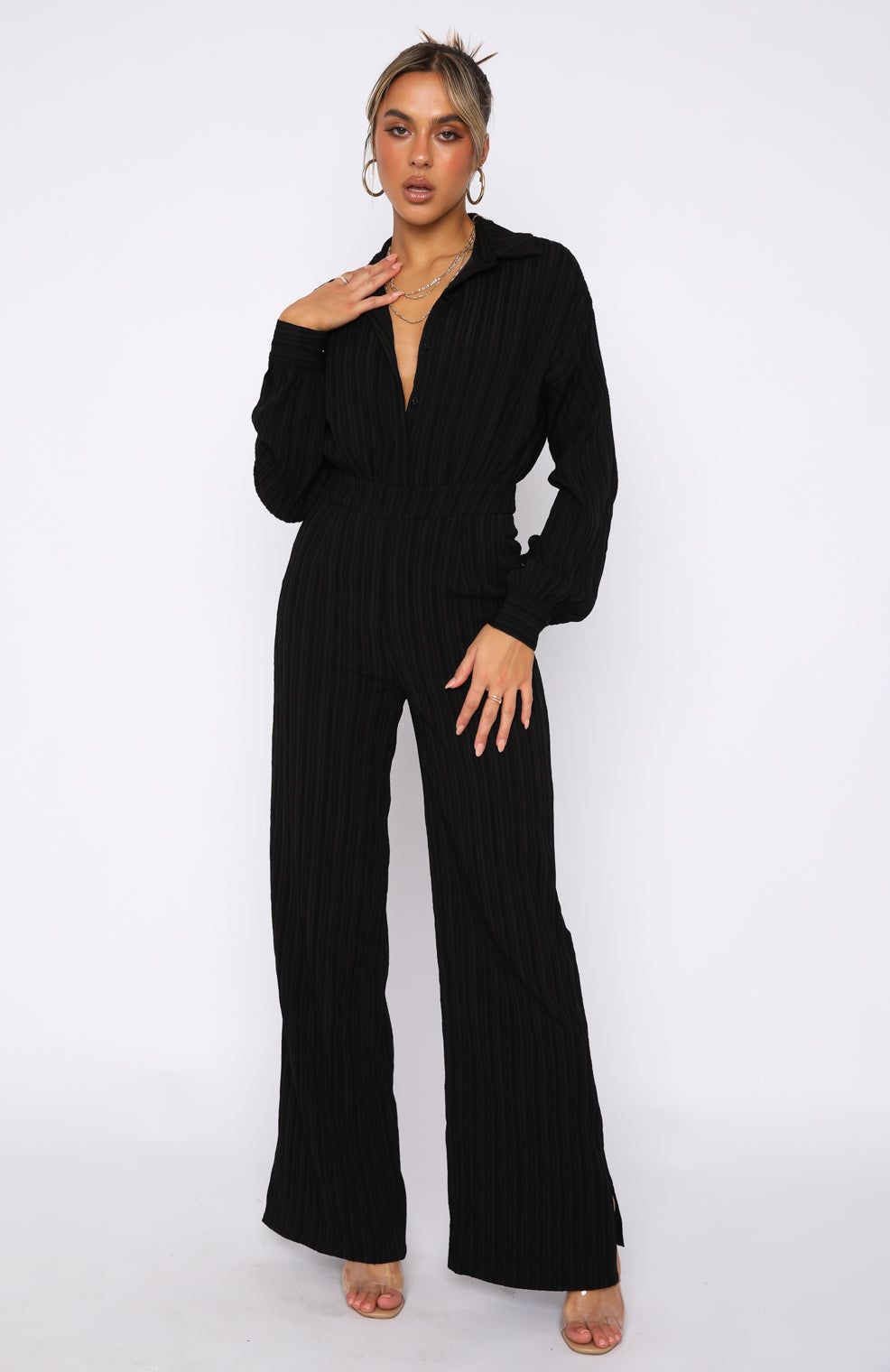 Be Mine Always Jumpsuit Black sold by White Fox Boutique product image thumbnail 2