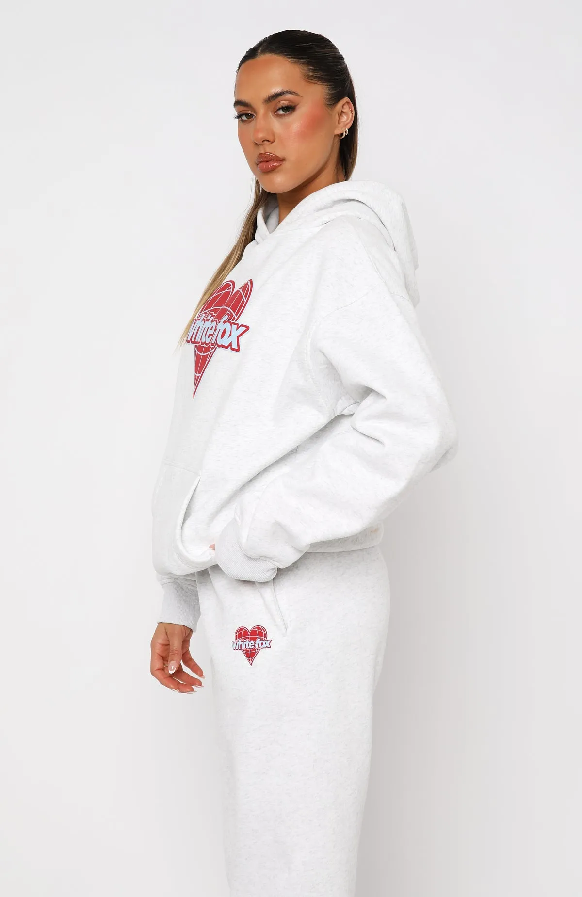 My Other Half Oversized Hoodie Grey Marle sold by White Fox Boutique product image thumbnail 3