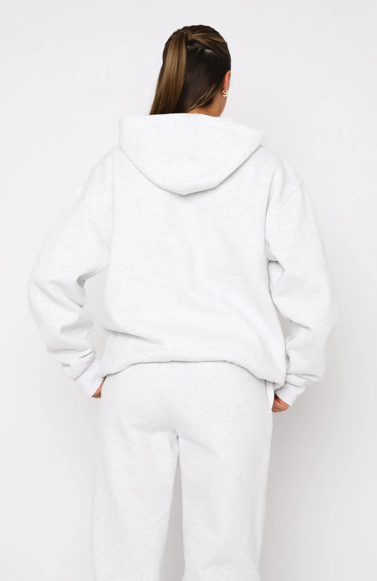 My Other Half Oversized Hoodie Grey Marle sold by White Fox Boutique product image thumbnail 4
