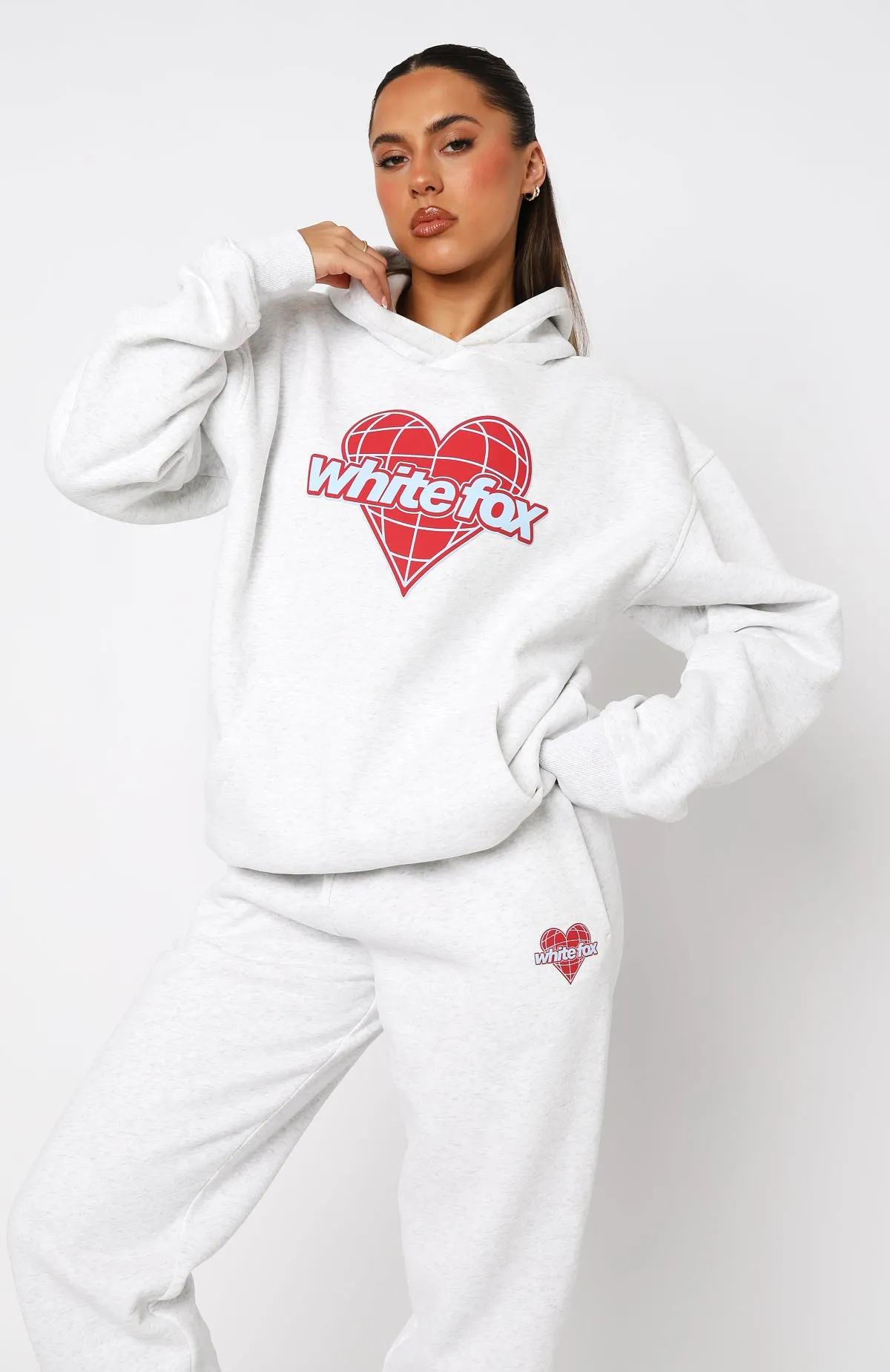 My Other Half Oversized Hoodie Grey Marle sold by White Fox Boutique product image thumbnail 2