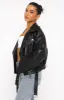 Seal The Deal PU Biker Jacket Black sold by White Fox Boutique