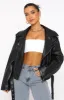 Seal The Deal PU Biker Jacket Black sold by White Fox Boutique