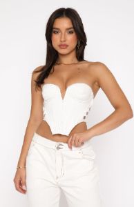 Change My Mind Bustier Off White sold by White Fox Boutique