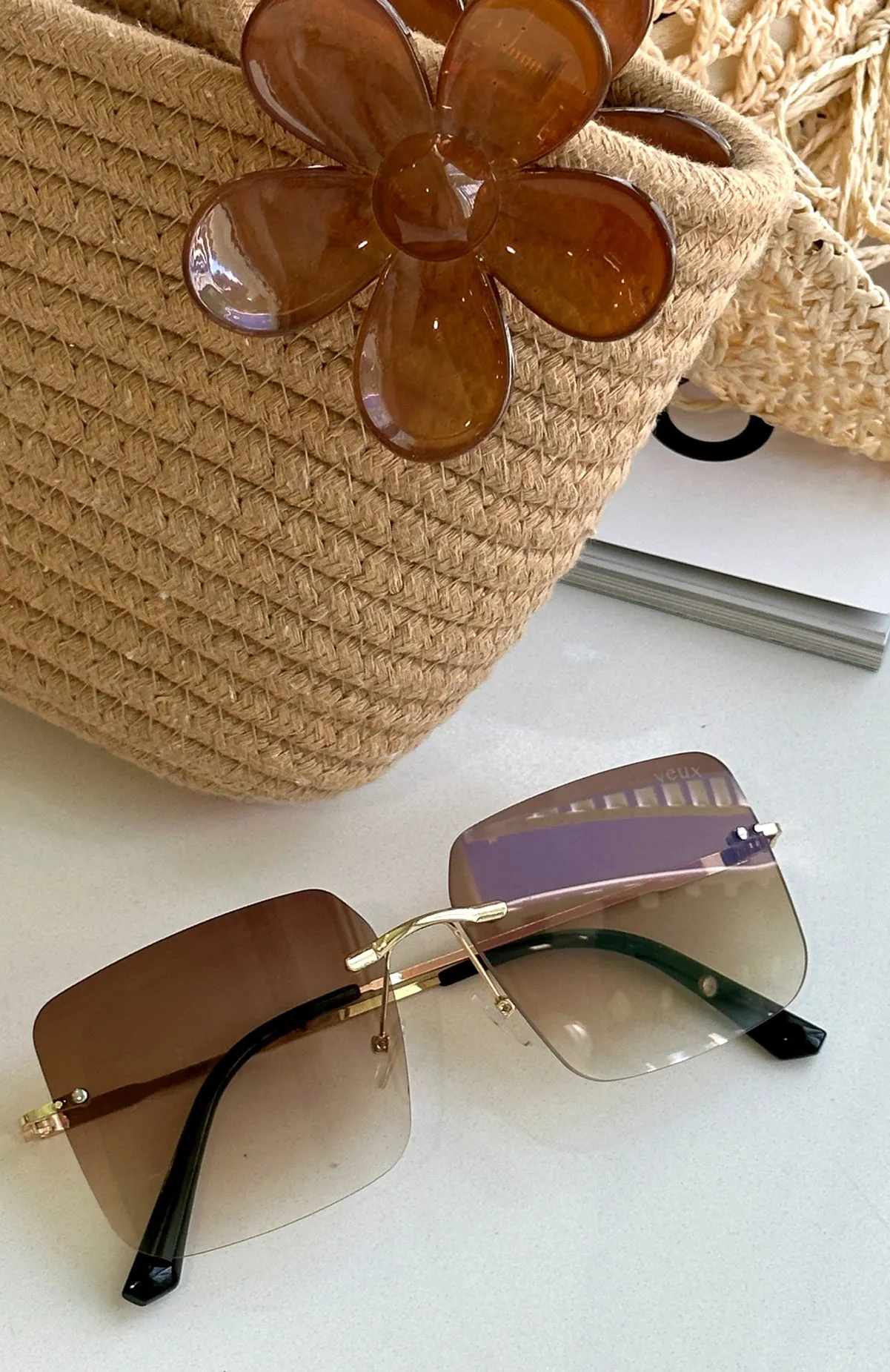 Brooklyn Sunglasses Brown sold by White Fox Boutique product image thumbnail 2