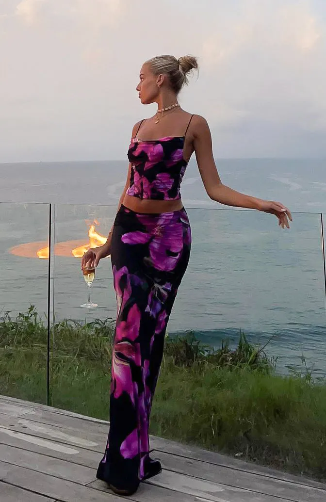 Sweet Salutations Maxi Skirt Purple Haze sold by White Fox Boutique