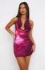 Straight Through Mini Dress Berry Lush sold by White Fox Boutique