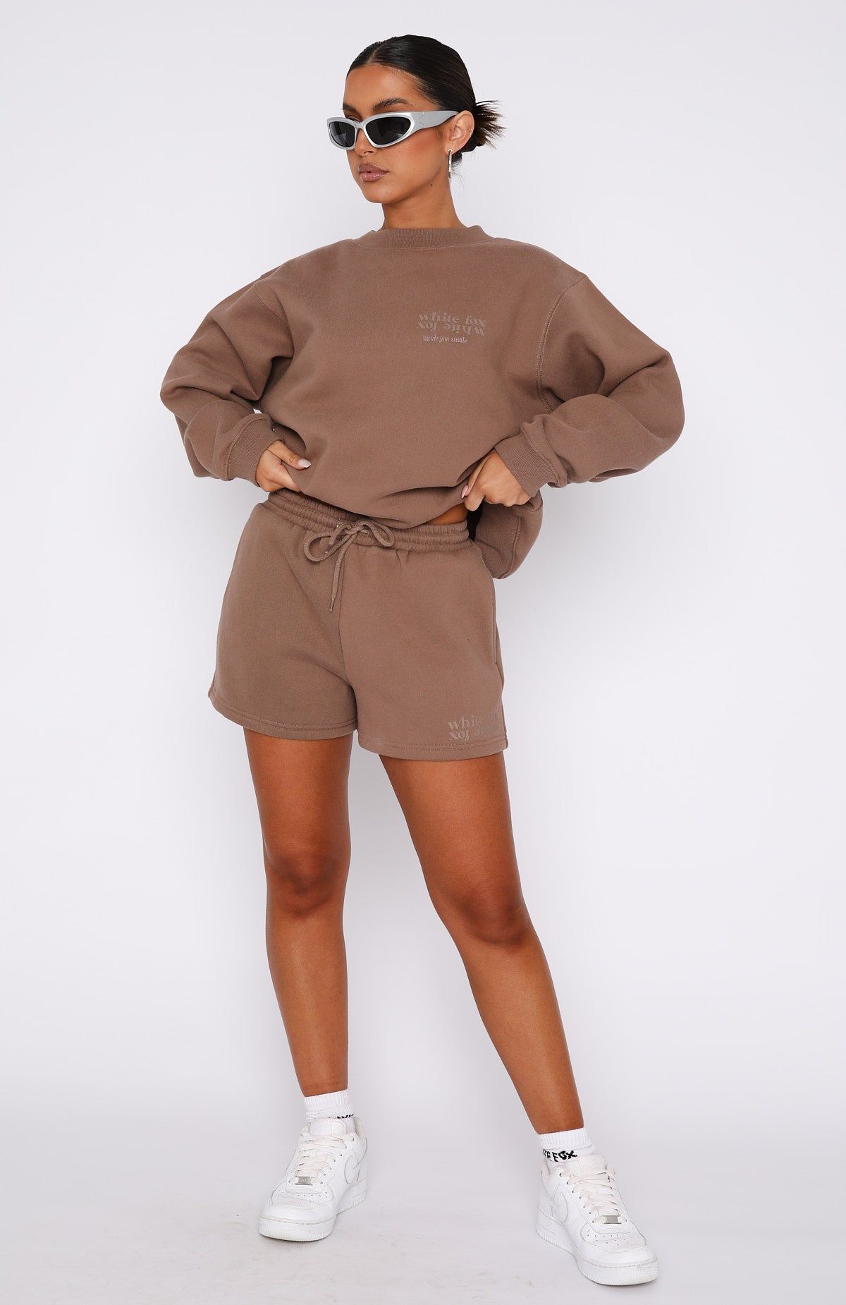 Made You Smile Oversized Sweater Mocha sold by White Fox Boutique product image thumbnail 5