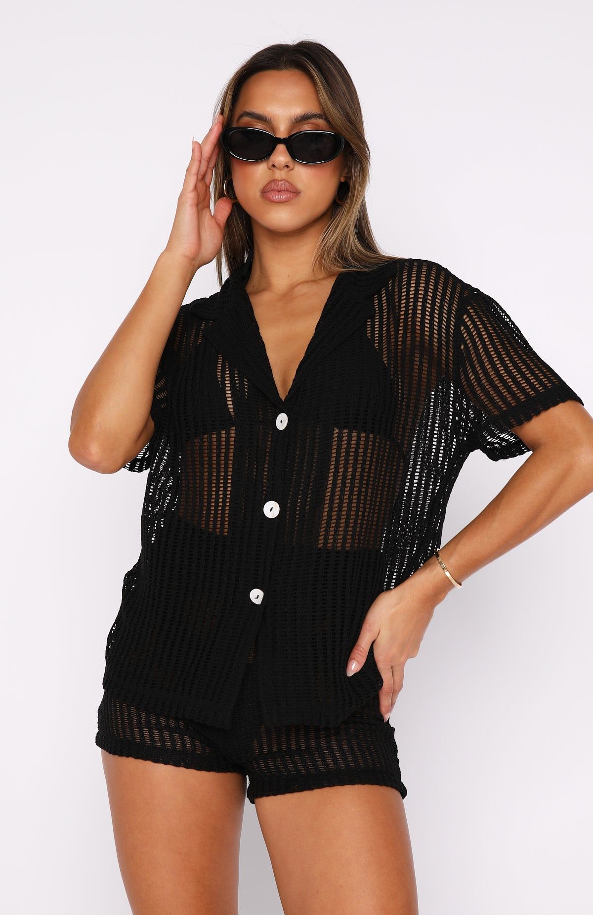 Not Letting Go Shirt Black sold by White Fox Boutique product image thumbnail 2