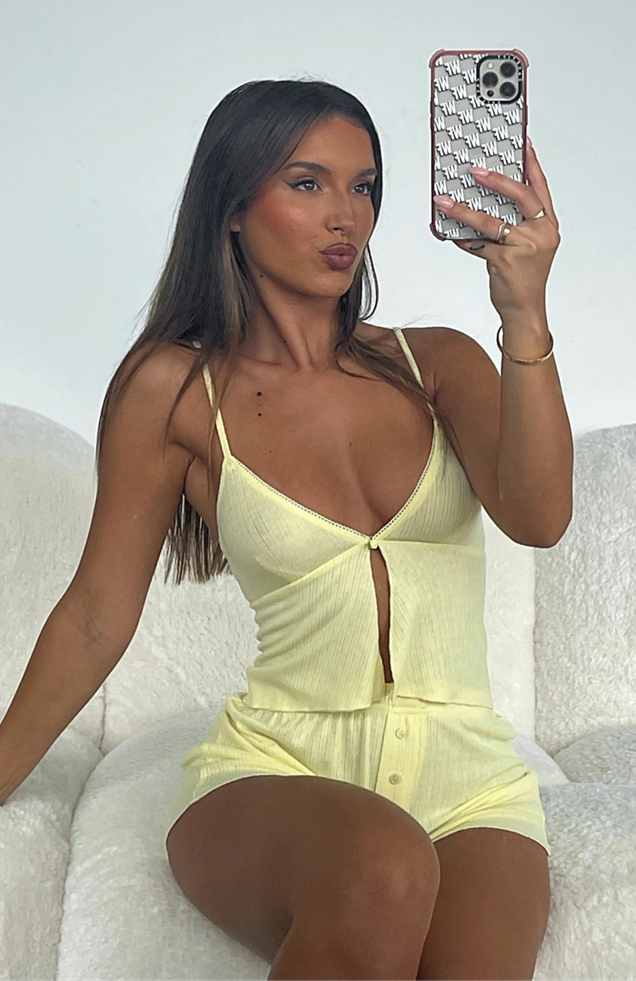 Trust In Me Pyjama Set Yellow sold by White Fox Boutique